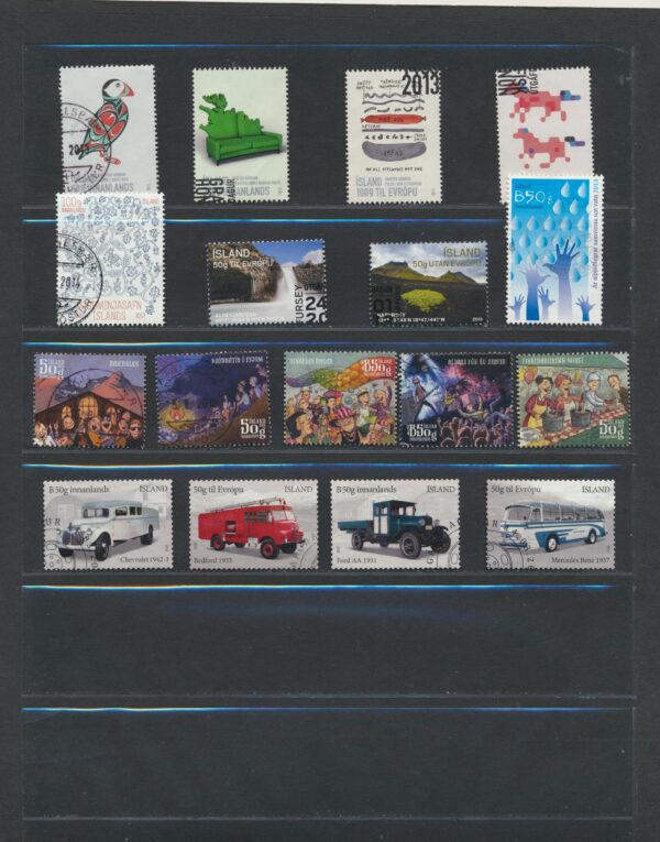 Iceland fine used 2013  stamps Yearset, all stamps and blocks issued. - Image 2