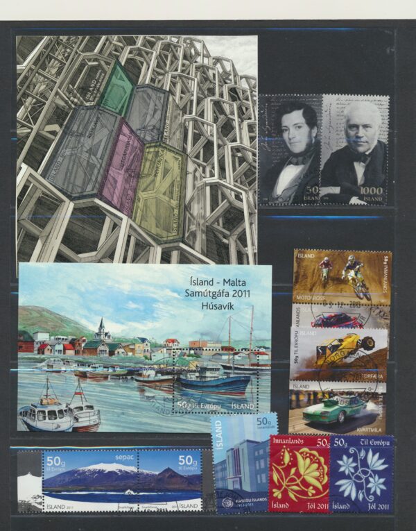 Iceland fine used 2011  stamps Yearset, all stamps and blocks issued. - Image 2
