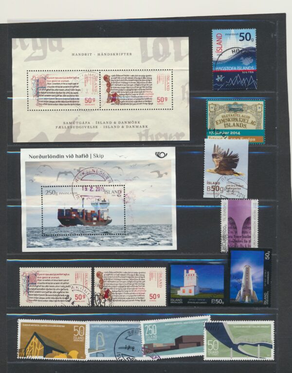 Iceland fine used 2014  stamps Yearset, all stamps and blocks issued. - Image 2