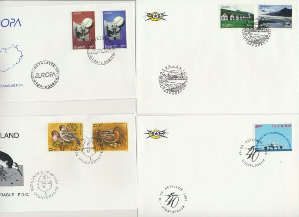 Iceland FDC  all issued  1995. - Image 3