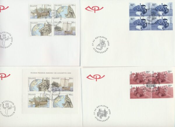 Iceland FDC  all issued   2000.