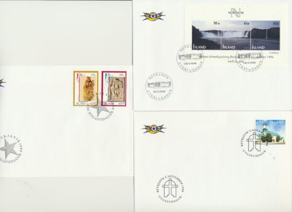 Iceland FDC  all issued  1996. - Image 2