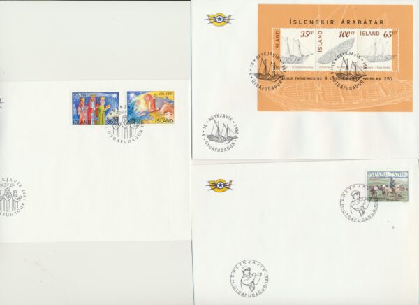 Iceland FDC  all issued  1997. - Image 2