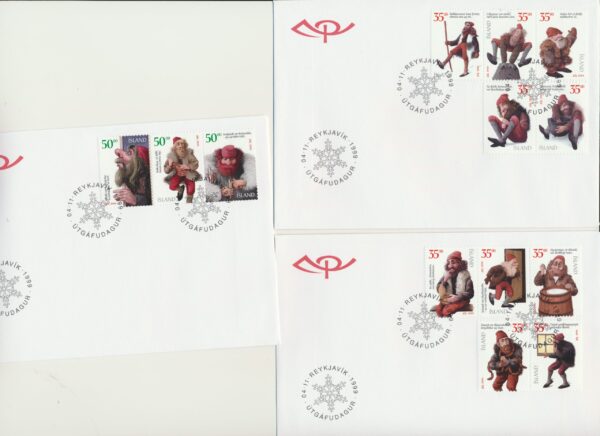 Iceland FDC  all issued  1999. - Image 4