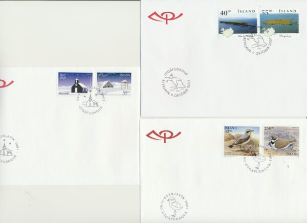 Iceland FDC  all issued   2001. - Image 3