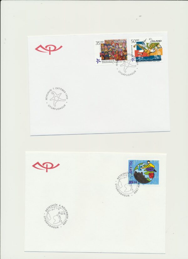 Iceland FDC  all issued  1999. - Image 3