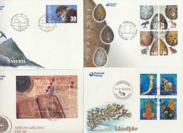 The Faroes All FDC issued at year of 2002.