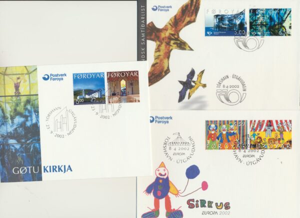 The Faroes All FDC issued at year of 2002. - Image 3