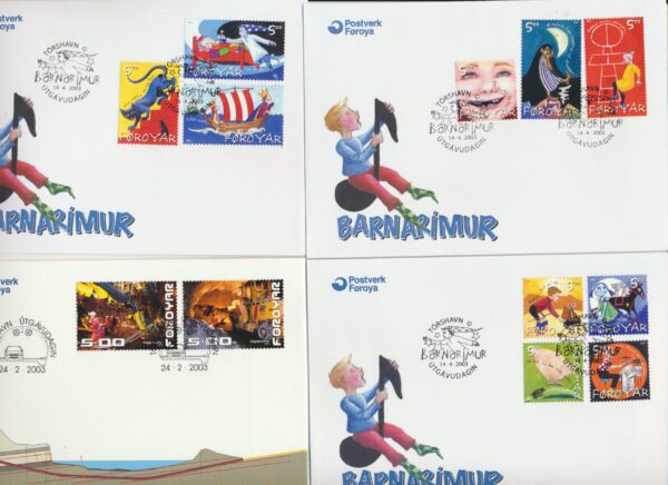 The Faroes All FDC issued at year of 2003.