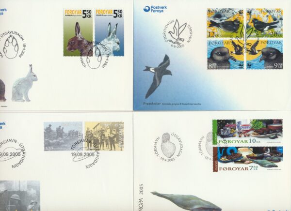 The Faroes All FDC issued at year of 2005.