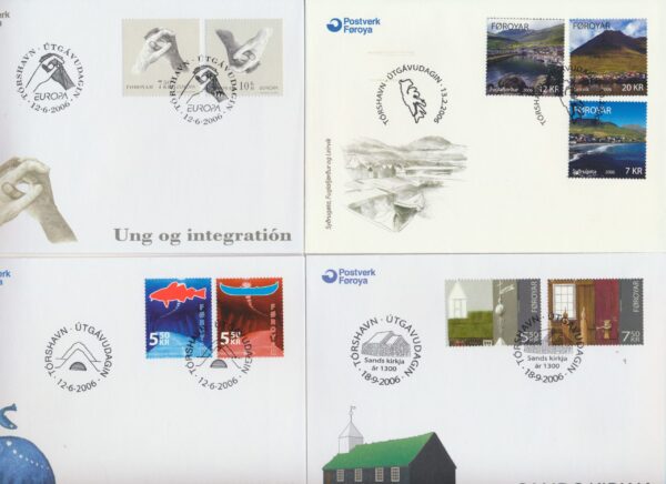The Faroes All FDC issued at year of 2006.