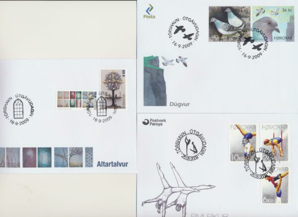 The Faroes All FDC issued at year of 2009.