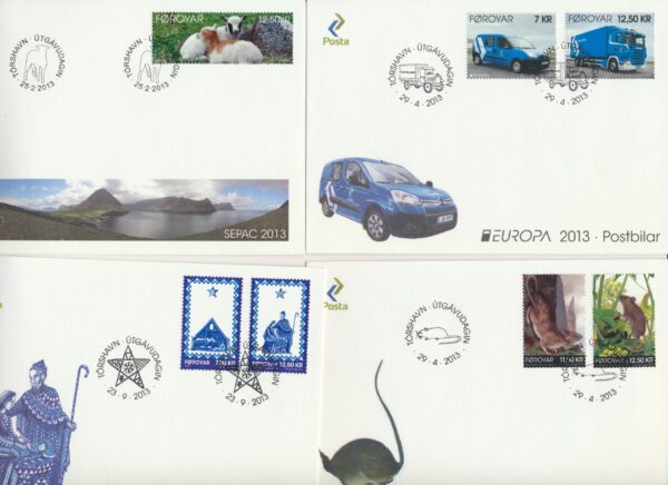 The Faroes All FDC issued at year of 2013. - Image 3