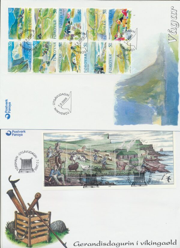 The Faroes All FDC issued at year of 2005. - Image 2