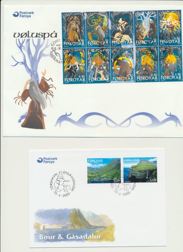 The Faroes All FDC issued at year of 2003. - Image 2