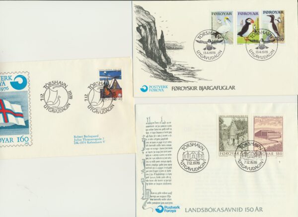 The Faroes All FDC issued at year of 1978.
