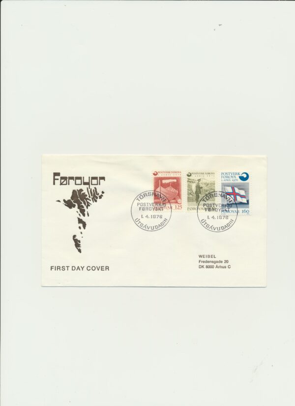 The Faroes All FDC issued at year of 1976.