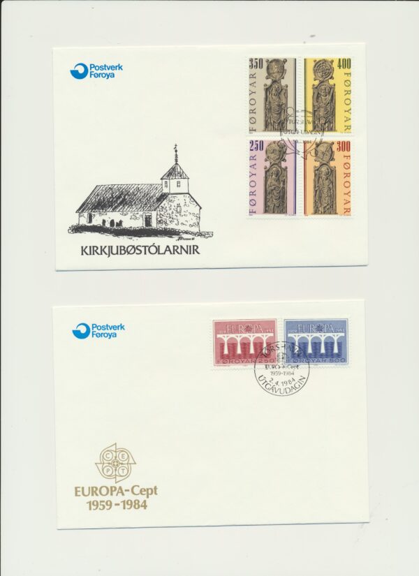 The Faroes All FDC issued at year of 1984. - Image 2