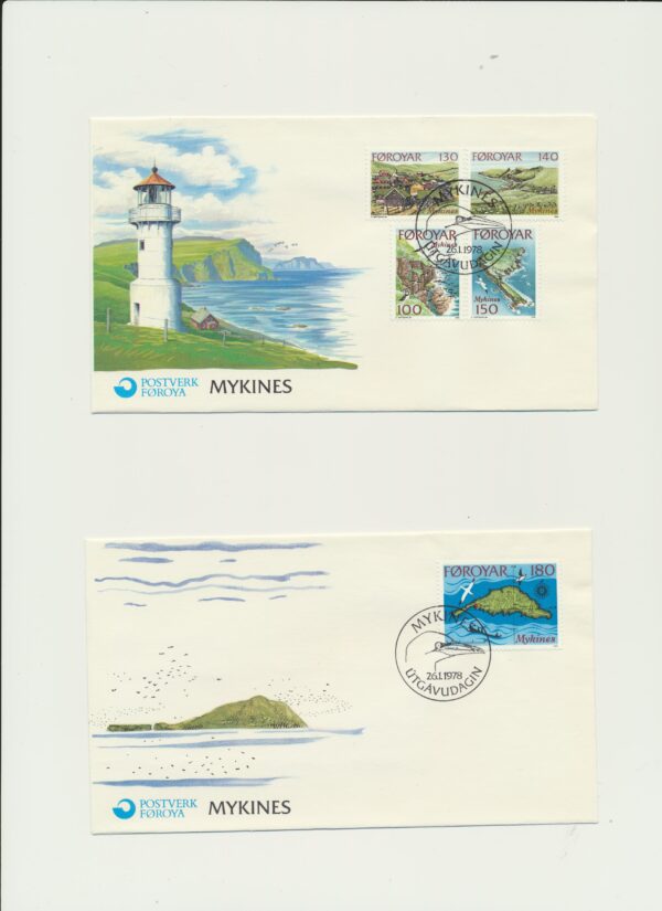 The Faroes All FDC issued at year of 1978. - Image 2