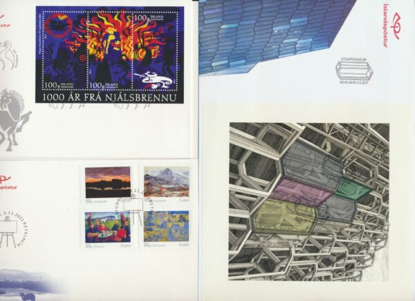 Iceland all FDCs issued in year of 2011. - Image 2
