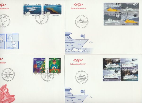 Iceland all FDCs issued in year of 2003. - Image 4