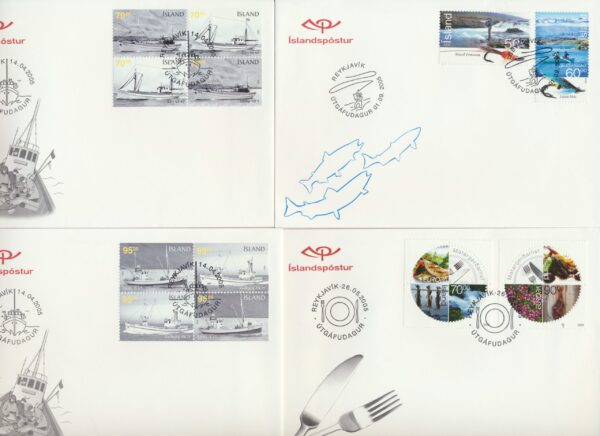 Iceland all FDCs issued in year of 2005. - Image 5