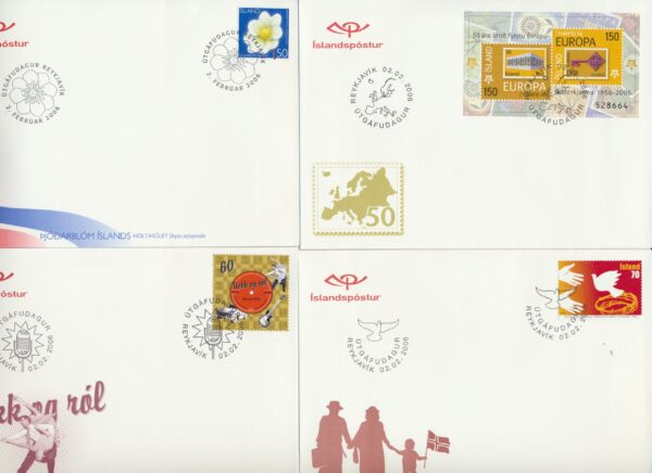 Iceland all FDCs issued in year of 2006. - Image 5