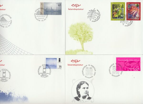 Iceland all FDCs issued in year of 2007 - Image 5