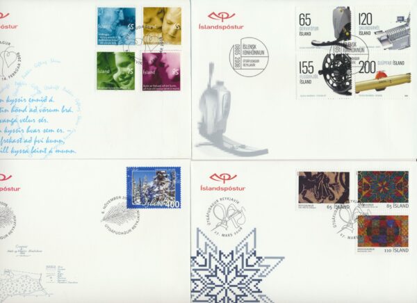Iceland all FDCs issued in year of 2008