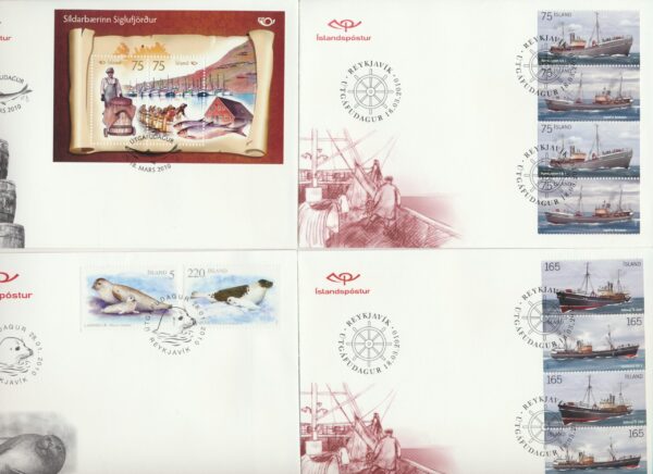 Iceland all FDCs issued in year of 2010. - Image 5