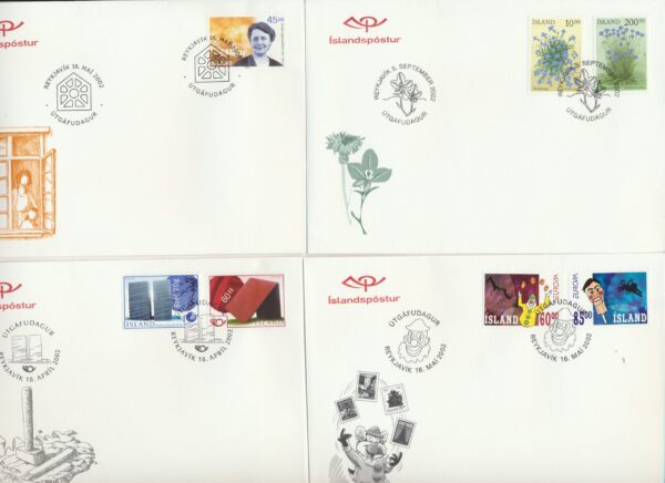 Iceland all FDCs issued in year of 2002. - Image 4