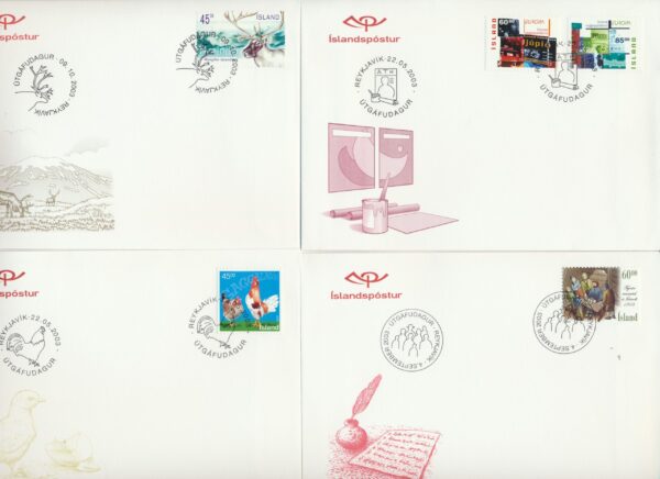 Iceland all FDCs issued in year of 2003. - Image 3