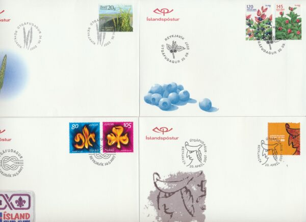 Iceland all FDCs issued in year of 2007 - Image 4