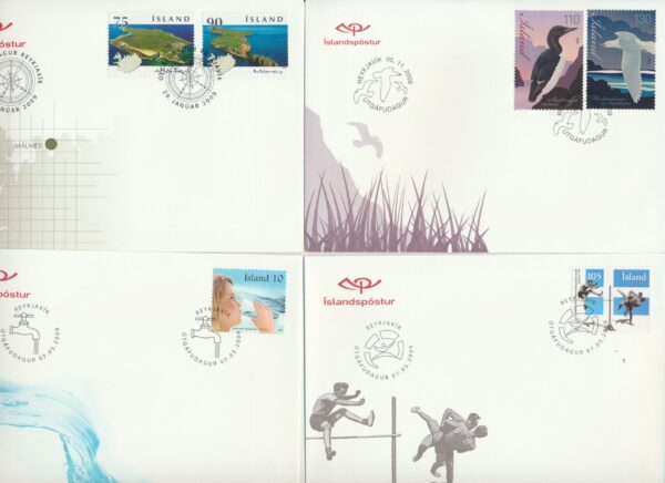 Iceland all FDCs issued in year of 2009. - Image 4
