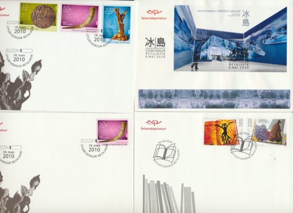 Iceland all FDCs issued in year of 2010. - Image 4