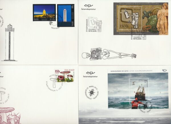 Iceland all FDCs issued in year of 2012. - Image 5