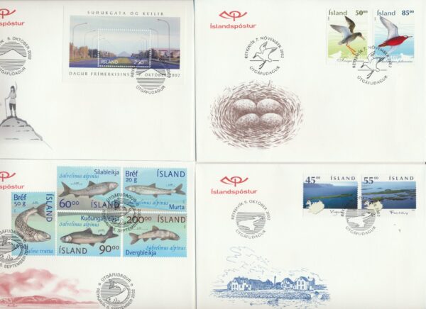 Iceland all FDCs issued in year of 2002. - Image 3
