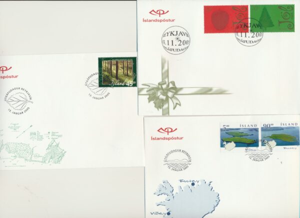 Iceland all FDCs issued in year of 2005. - Image 3