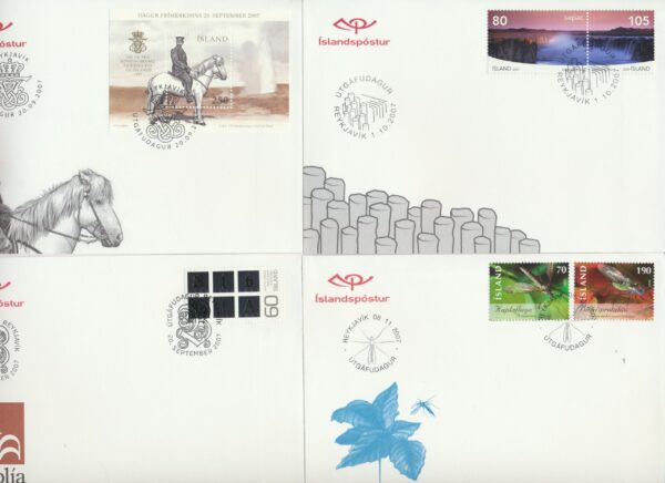 Iceland all FDCs issued in year of 2007 - Image 3