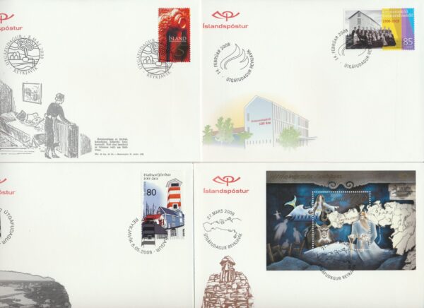 Iceland all FDCs issued in year of 2008 - Image 4