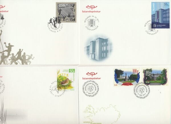 Iceland all FDCs issued in year of 2011. - Image 4