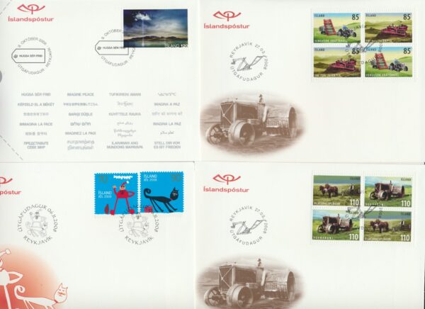 Iceland all FDCs issued in year of 2008 - Image 2