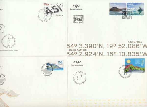 Iceland all FDCs issued in year of 2016. - Image 4