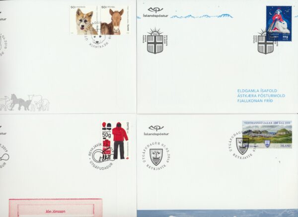 Iceland all FDCs issued in year of 2019. - Image 4