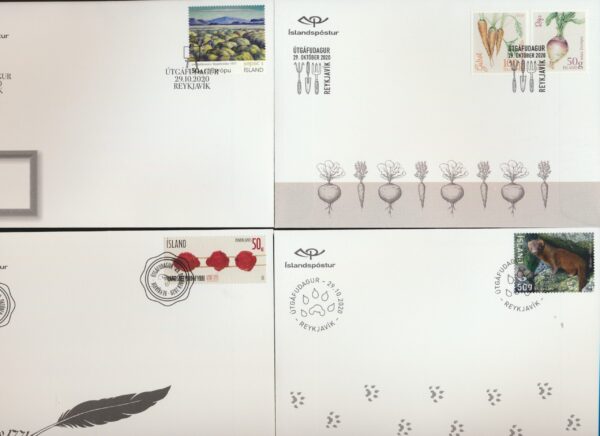 Iceland all FDCs issued in year of 2020. - Image 4