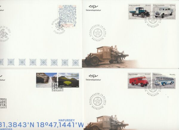 Iceland all FDCs issued in year of 2013. - Image 4