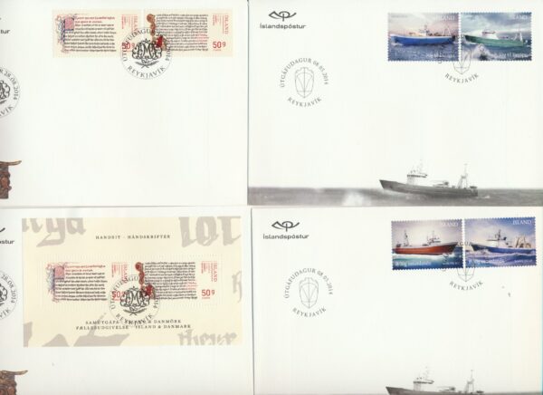Iceland all FDCs issued in year of 2014. - Image 4