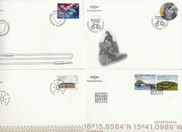 Iceland all FDCs issued in year of 2015. - Image 5