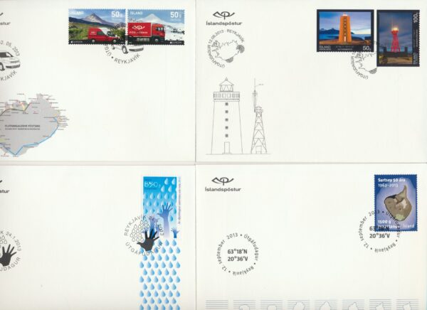 Iceland all FDCs issued in year of 2013. - Image 3