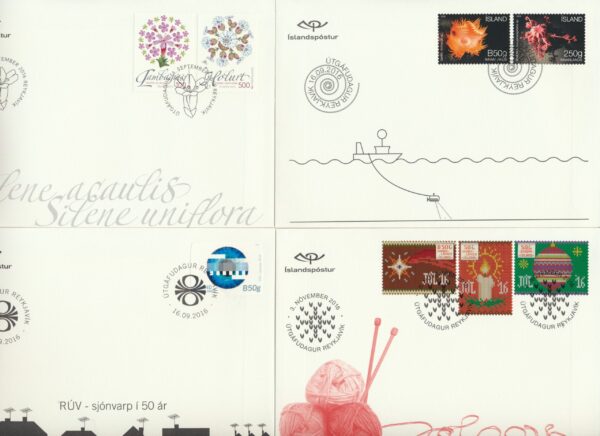 Iceland all FDCs issued in year of 2016. - Image 2